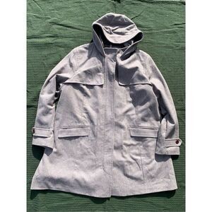 AVA VIV wool blend coat hooded gray sz 2xl xxl women’s